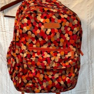 Vera Bradley backpack with dots confetti design